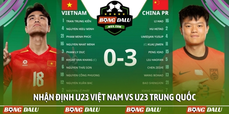 Nhận định U23 Việt Nam vs U23 Trung Quốc